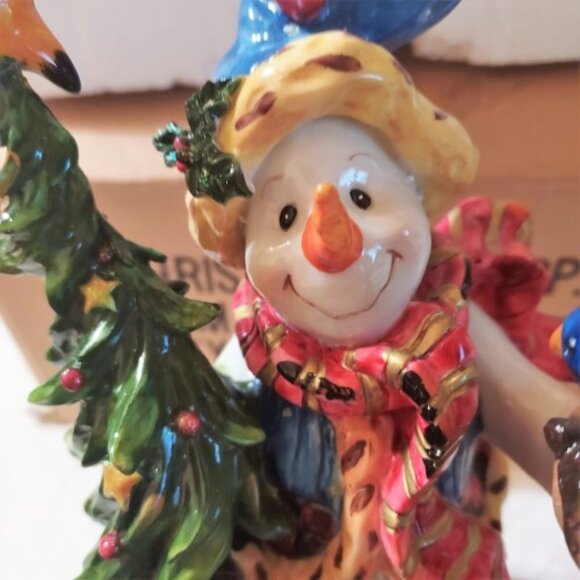 Vintage Christhomas Corp. Christmas Snowman with all the Trimmings Figurine NWT - Picture 3 of 9